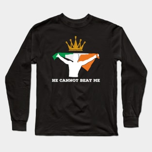 BOXING Floyd VS Irish MMA Conor - He cannot beat me Long Sleeve T-Shirt